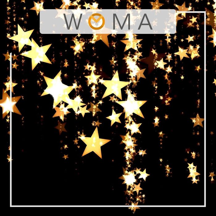 Набір прикрас для ялинки WOMA: 50 кульок різних кольорів (Lemon Gold) - пластикові ялинкові прикраси