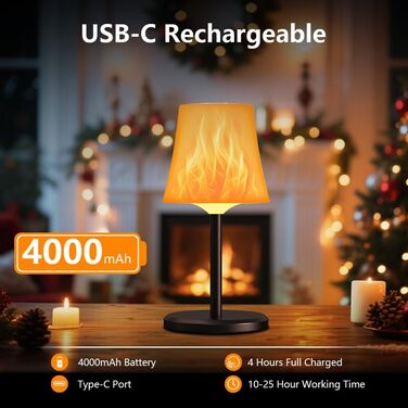 Настільна лампа LED акумуляторна бездротова 2 шт, димується, RGB, сенсорна, водонепроникна IP54 для спальні, вітальні, балкону