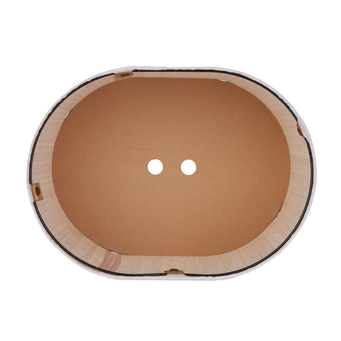 Relaxdays Bamboo Laundry Basket Oval