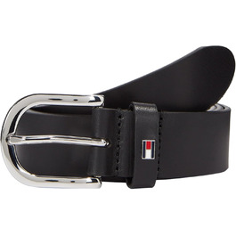 Жіночий шкіряний ремінь Tommy Hilfiger New Danny Belt, колір: Чорний (Masters Black)