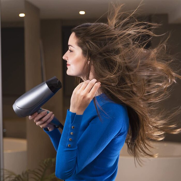 Фен Cecotec IoniCare Power&Go Kompakt: 2400 Вт, DC-двигун, іонізація, холодний струмінь, HairCare, сірий