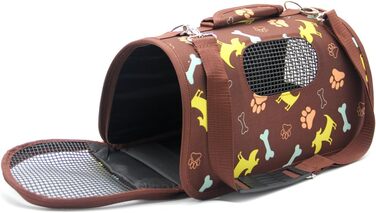 Транспортувальна сумка для тварин BPS, переноска для котів, 3 розміри S/M/L, коричнева (L), BPS-5638N