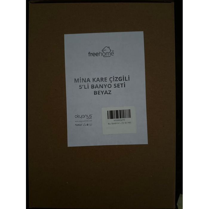 Набір аксесуарів для ванної кімнати Luxus Modern: органайзер для зубних щіток, стаканчики, контейнер для ватних паличок, тримач для туалетного йоржика, мильниця, сміттєвий бачок, дозатор мила (Чорний) (5 шт., Білий)