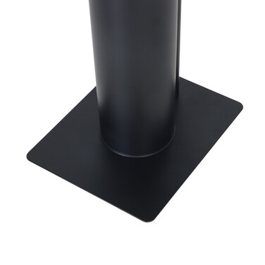 Relaxdays 2-in-1 Black Bamboo Toilet Set
