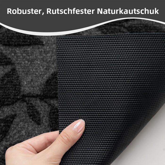 Килимок для дому та вулиці з антиковзким покриттям, 45x75 см, зелений