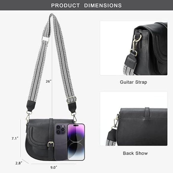 Сумка жіноча AFKOMST через плече з PU шкіри бежевого кольору, регульований знімний ремінець