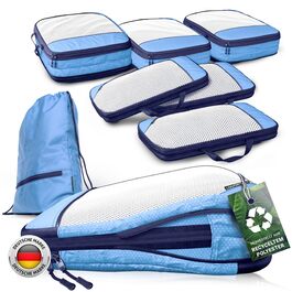 Набори для пакування валізи з компресією (4 шт., Mariner's Azure - блакитний)