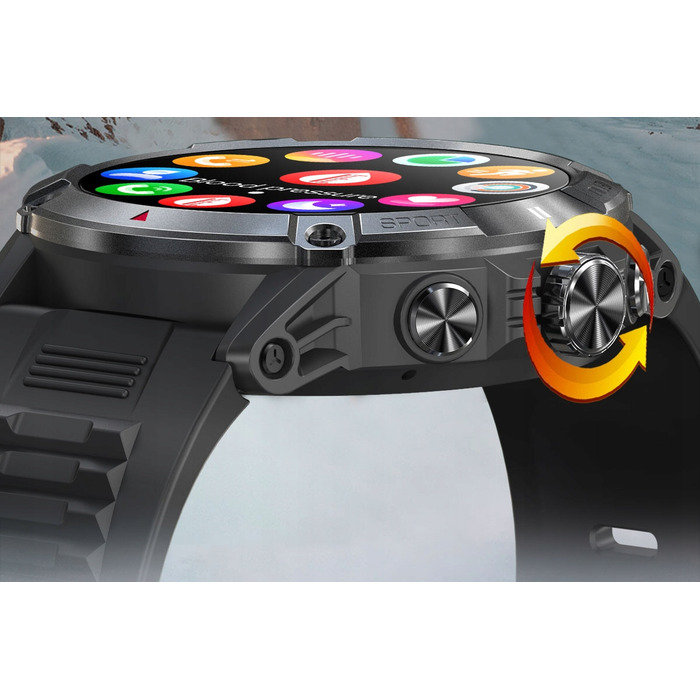 Смарт-годинник G-Wear чорний з функцією Bluetooth-дзвінків