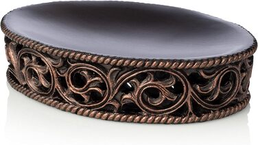 Набір аксесуарів для ванної кімнати Essentra Home, бронза (4 шт): тримач для зубних щіток, дозатор для лосьйону, склянка, мильниця