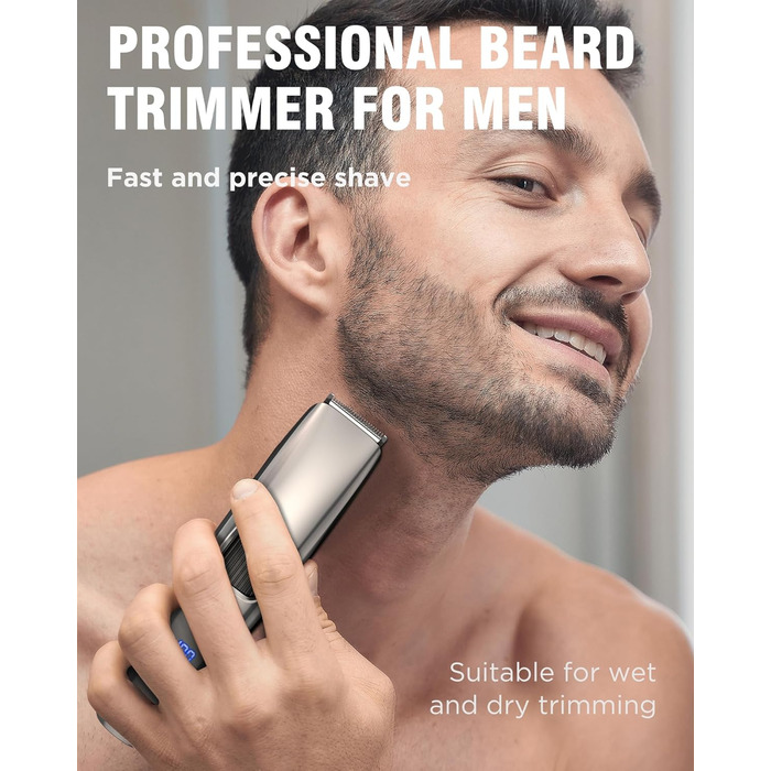 Електричний триммер для бороди Barttrimmer Herren: триммер, шавер, для тіла, USB