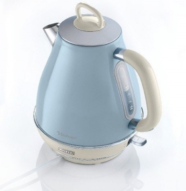 Електричний чайник Ariete 2869/05 Vintage, 2000 Вт, 1.7 л, Блакитний