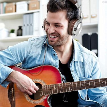 OneOdio Pro30 навушники DJ, студійні, для піаніно та гітари, закриті, з басовим звучанням, Share-Port, 2 роз'єми 3.5mm, сірі