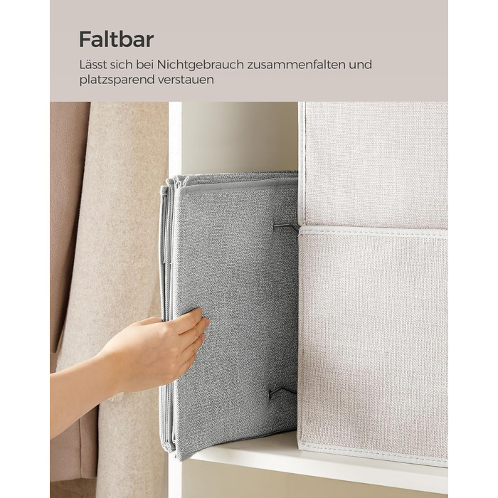 Органайзер для шафи SONGMICS, вішалка для одягу, полиця-органайзер, сіра, 2 шт.