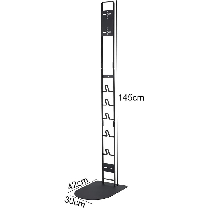 Vacuum Cleaner Holder, Stand Holder Bracket for Dyson V15 V12 V11 V10 V8 V7 V6 and other Handheld Vacuums, Vacuum Freestanding Floor Stand, No Wall Drilling (Black)