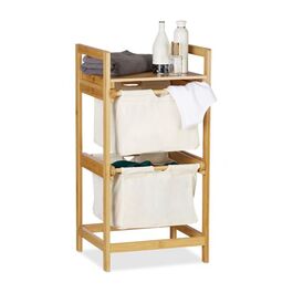 Relaxdays Laundry Basket with 2 Drawers