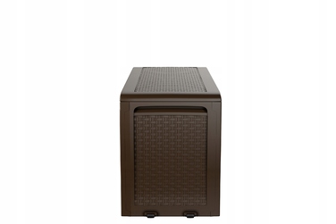 Садова скриня KETER Samoa Rattan Box 270 л, антрацит