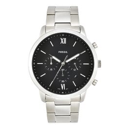 Годинник чоловічий Fossil Neutra Chronograph, сріблястий браслет, кварцовий механізм
