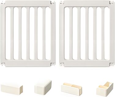 Кізочок-загон для собак з дверцятами, безпечний загон для собак, цуценят, котів, кроликів, горностаїв, просте встановлення та прибирання, пластиковий загон з анкерами та присосками для маленьких тварин (2 додаткові пластини)