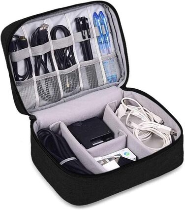 Органайзер для кабелів та аксесуарів XCWTBL: водонепроникний кейс для подорожей з 3 відділеннями