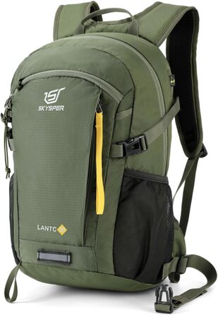 Light Hiking Backpack, Small Backpack with Ventilation, Trekking Backpack made of Breathable 3D Air Mesh Polyester, Camping, Outdoor Hiking Backpack (30L, Military Green-30l)