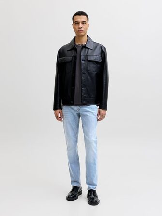 Джинси чоловічі JACK & JONES Slim Fit JJIGLENN Original SQ 330 NOOS сині, розмір 32W/32L