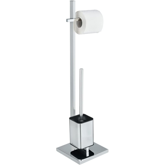 Набір для туалету WENKO Quadro 2 в 1: тримач туалетного паперу та щітка для унітазу