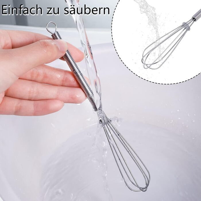 Набір вісків для збивання та перемішування: 13см та 18см, нержавіюча сталь