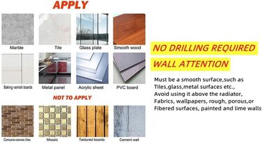 Тримач для рушників на липучці без свердління, сріблястого кольору, 25 см, для ванної кімнати