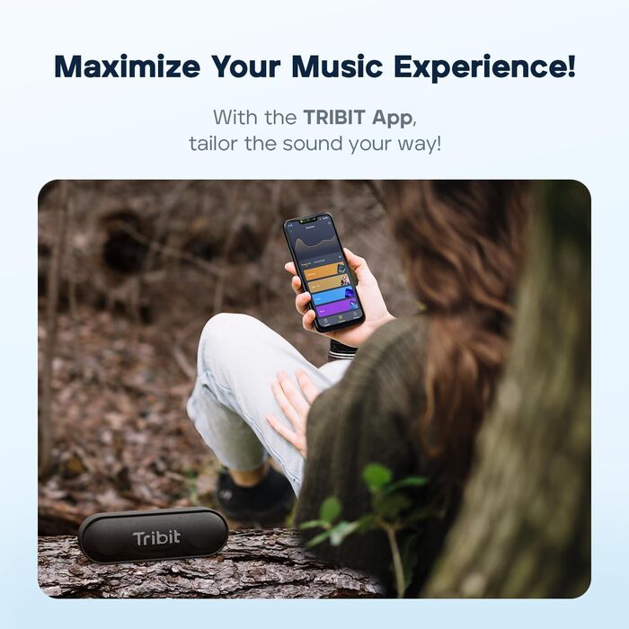 Tribit XSound Go Bluetooth колонка 16W, чорна: Водонепроникна (IPX7), 24 год, TWS, портативна для подорожей, пляжу, кемпінгу