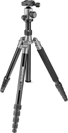 Штатив Manfrotto Element Traveller Carbon Kit сірий, 164 см, алюмінієвий, одиночний