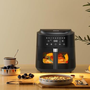 Аерофритюрниця XXL 9л Heißluftfritteuse - 2350W, 9 програм, LED дисплей, підтримання тепла, металевий внутрішній контейнер