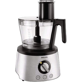 Кухонний комбайн Philips HR7778/00, нержавіюча сталь, 1000 Вт, багатофункціональний, 3.4 л, для дому