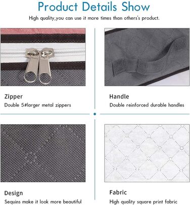 ZCHI Підліжкові комоди 2 шт. з вікном, органайзер для зберігання речей, сірий, 100x50x15 см