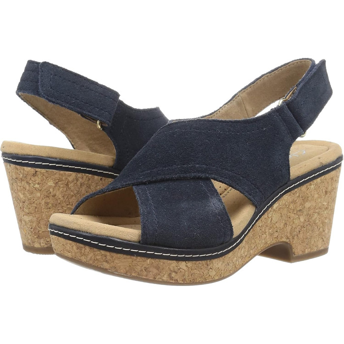 Сандалі Clarks Giselle Cove на підборах, жіночі, темно-сині (36 EU)