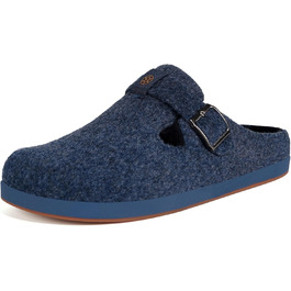 Фетрові тапочки Sisttke для дому, чоловічі/жіночі, зимові, закриті, з супінатором, темно-синій, 36 EU