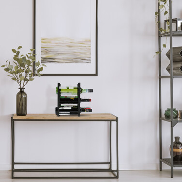 Relaxdays Metal Wine Rack for 9 Bottles
