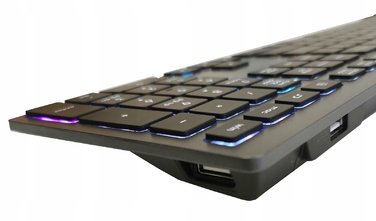 Дротова низькопрофільна підсвічена LED-клавіатура A4TECH FSTYLER FX60H