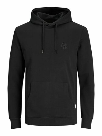 Чоловіча толстовка-худі Jack & Jones JJ Basic Logo Sweat Hood Noos чорна