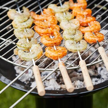 Кругла решітка Barbecook 40 см з двома ручками для вугільного гриля, з нержавіючої сталі, легко миється, аксесуари для BBQ