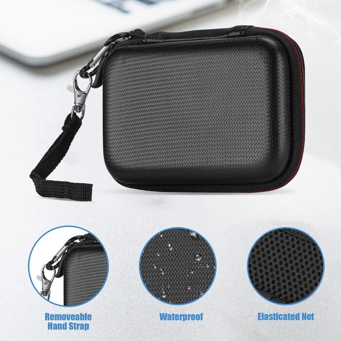 Чохол ProCase для SSD Samsung T7/T7 Touch (500GB, 1TB, 2TB) - Захисний кейс з силіконовою вставкою, чорний