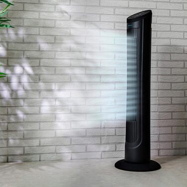 Вентилятор турецький Cecotec EnergySilence 9090 Skyline, 45 Вт, 102 см, з пульт та таймером, чорний