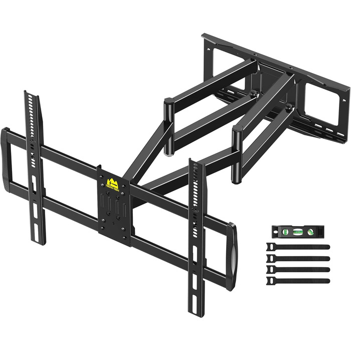 Кронштейн для телевізора FORGING MOUNT HY9458 для XXL TV 60–120 дюймів, до 125 кг, поворотний та нахильний, висувний подвійний важіль 1090 мм, VESA до 900x600мм