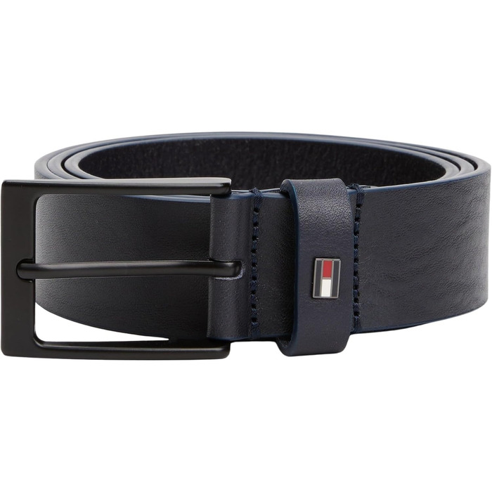 Чоловічий шкіряний ремінь Tommy Hilfiger Layton AM0AM13016, синій (Space Blue)