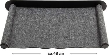 Гамак для кота з фетру на стіну, CanadianCat, 65x35x10 см, антрацит