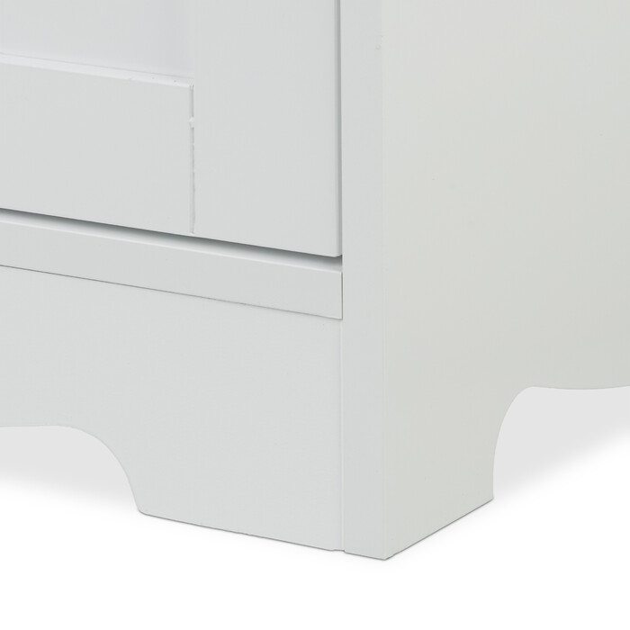 Relaxdays White Cat Litter Cabinet