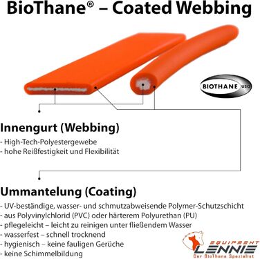 Ленні нашийник для собак Biothane 25 мм, з подвійною пряжкою, персоналізований з іменем/номером телефону, стійкий до бруду та води