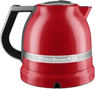 KitchenAid Kettle with temperature setting from 50 to 100°C | Tea kettle with temperature display and scale filter 1.5L | Electric 2400 Watt | Stainless steel (Empire Red) 1.5 Liter Red
