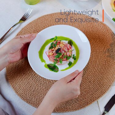 Набір посуду на 6 осіб (18 предметів), Opalglas, включає: миски, десертні та обідні тарілки (білий)