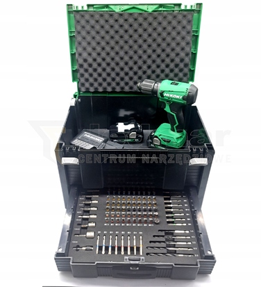 Дриль-шурупокрут Hikoki DS18DA WCZ у кейсі, 2x2,0 Аг, 18 В, 50 Нм
