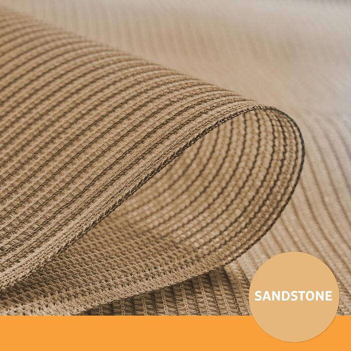 Coolaroo Privacy Screen Fabric Roll for Privacy, Carport, Fence, Windscreen, 70% UV Protection, 1.8 x 25.4 ft, Sandstone